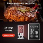 Bluetooth Meat Thermometer with Dual Probes, 800FT