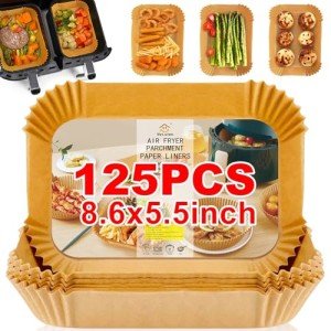 Disposable Parchment Liners for Ninja Air Fryers - 125 Pcs