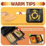 Disposable Parchment Liners for Ninja Air Fryers - 125 Pcs