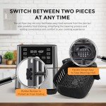 2-Pack Air Fryer Accessories: Grill Pan & Crisper