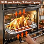 DONGULI 4-Piece Nonstick Air Fryer Basket Set