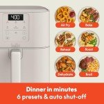 Bella 6 Qt Slim Air Fryer with 6 Presets