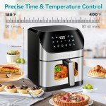 DEIME 6.2 QT Oilless Air Fryer with Recipes