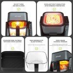 2-in-1 Glass Air Fryer and Grill Combo