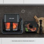 2-in-1 Glass Air Fryer and Grill Combo