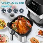 DEIME 6.2 QT Oilless Air Fryer with Recipes