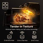 LIVEN 7 QT Air Fryer with 8 Cooking Presets