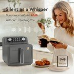 LIVEN 7 QT Air Fryer with 8 Cooking Presets