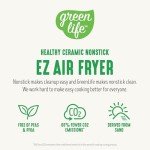 GreenLife 4.5QT Blue Haze Air Fryer