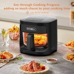 BOSWELL 4.5QT Glass Air Fryer with Temp Control