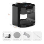 BOSWELL 4.5QT Glass Air Fryer with Temp Control