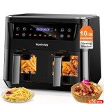 HoninJoy 10QT Dual Basket Air Fryer with Window