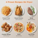 HoninJoy 10QT Dual Basket Air Fryer with Window