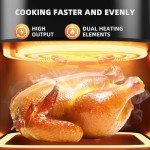 6 QT Touch Screen Air Fryer – 10-in-1 Oven