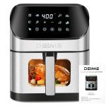 DEIME 6.2 QT Oilless Air Fryer with Recipes