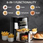 6 QT Touch Screen Air Fryer – 10-in-1 Oven