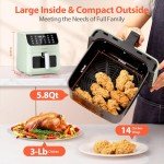 Beelicious® 5.8QT Digital Air Fryer - 12-in-1