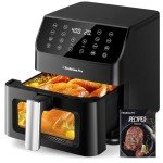 Beelicious 5.8QT Digital Air Fryer with Recipes