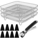 Stackable 3-Layer Air Fryer Rack Accessories