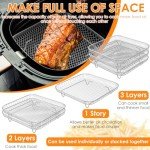 Stackable 3-Layer Air Fryer Rack Accessories
