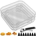 Stackable 3-Layer Air Fryer Rack Accessories