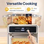 VIVOHOME 21 Qt 8-in-1 Air Fryer Oven