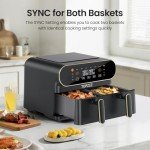 TOPZEE 11-QT 8-in-1 Large Air Fryer