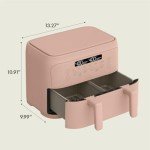 Bella 4 Qt Dual Basket Air Fryer with Touchscreen