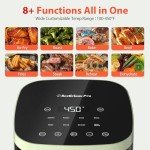 Beelicious 8-in-1 Compact 4QT Air Fryer - Lime Green