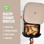GreenLife 5.3 QT Compact Ceramic Nonstick Air Fryer
