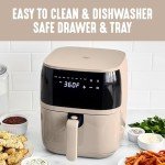 GreenLife 5.3 QT Compact Ceramic Nonstick Air Fryer