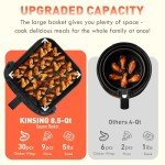 KINSING 8-in-1 Large 8.5 QT Air Fryer