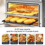E-Macht 24 Quart Air Fryer Oven with Accessories