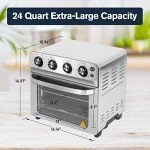E-Macht 24 Quart Air Fryer Oven with Accessories