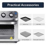 E-Macht 24 Quart Air Fryer Oven with Accessories