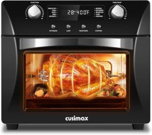CUSIMAX 10-in-1 Air Fryer Toaster Oven Combo