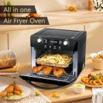 CUSIMAX 10-in-1 Air Fryer Toaster Oven Combo
