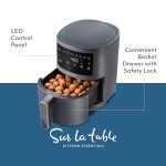 Compact 3.8 Quart Digital Air Fryer with 8 Presets