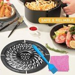 2QT Round Non-Stick Air Fryer Grill Pan