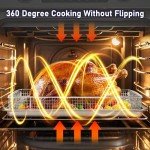 2-Pack Air Fryer Accessories: Basket & Tray Set