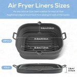 Silicone Air Fryer Liners - Reusable Square Basket