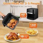 DOMEM 4.2 Qt Air Fryer - 8-in-1 Multicooker