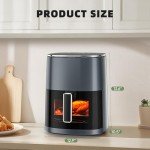 Elevon 6QT Digital Air Fryer with Clear Window