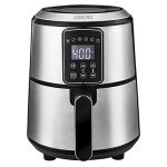 Crux 3QT Digital Air Fryer with Non-Stick Pan