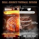 DAYBEST 6 QT Stainless Steel Air Fryer with Window