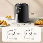 Bear 2.1 QT Mini Air Fryer for Quick Meals