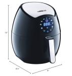 GoWISE USA 3.7 QT Electric Air Fryer, Black