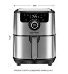 CHEFMAN 4.5 Qt Air Fryer with Dual Controls