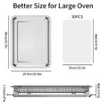 OPENICE Large Air Fryer Basket with Parchment Papers