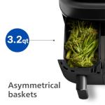 Philips Dual Basket Air Fryer, 9.5 Quarts
